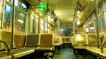 Empty BART train